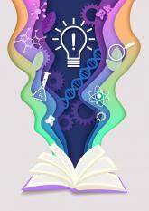 book with idea lightbulb